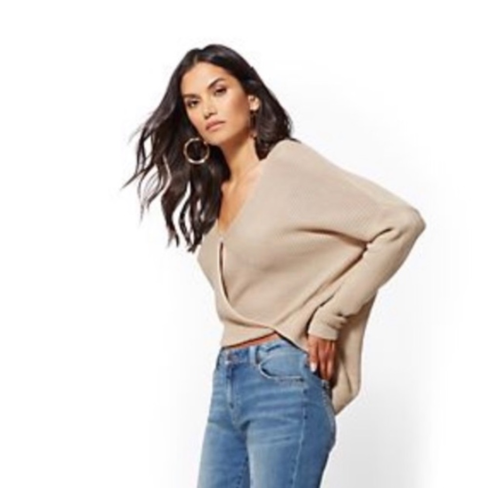 Tan wrapped sweater!